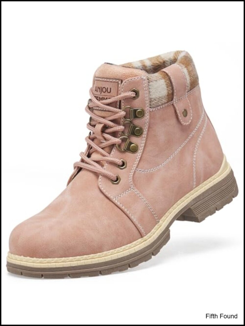 Women's Waterproof Fur Lined Winter Hiking Boots Ankle Snow Boots
